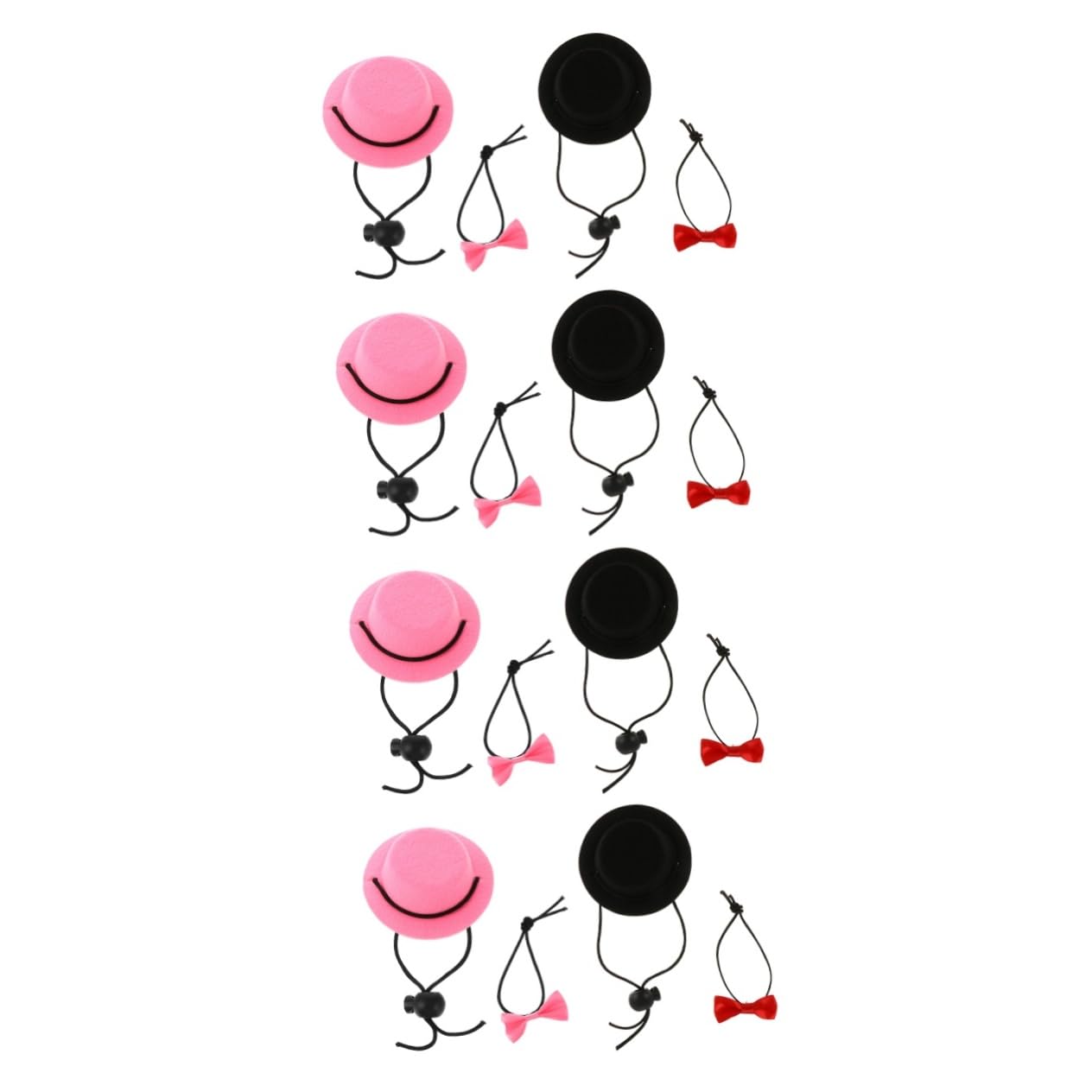 SUPVOX 4 Set Set Di Cappelli Per Animali Domestici Accessori Per Conigli Accessori Per Rettili Cappello Rettile Cane Collare Da Cucciolo Tè Da Coniglio Mini Decorare Stoffa