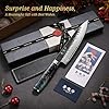 Japanese Chef Knife 8", Hand Forged 67-Layer Damascus VG10 Core Kitchen Knife for Home & Professional Chefs, Razor Sharp Chef's Knives with Leather Sheath, Premium Father Day Gift for Dad Husband #1
