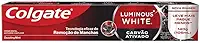 Colgate Luminous White Creme Dental Clareador Carvão Ativado 140g