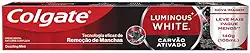 Colgate Luminous White Creme Dental Clareador Carvão Ativado 140g