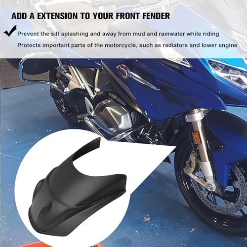 Image of CHIFUN Front Fender Mudguard Extender Wheel Cover Splash Guard Extension Replacement for BMW R1250RT R1250 RT R 1250 RT 2021-2024 Motorcycle Dust Guards Accessories