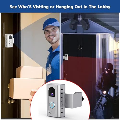 Image of KIMILAR Anti-Theft Video Doorbell Mount Compatible with Ring /Blink Wireless Video Doorbell, Adjustable Mounting Bracket Accessories for Houses, Apartments, Businesses, Not for Security Door