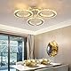 VETRULUS LED Kristall Deckenleuchte, Moderne Kristallkronleuchter,Edelstahl Pendelleuchte für Schlafzimmer Wohnzimmer Esszimmer 3 Rings Warm White