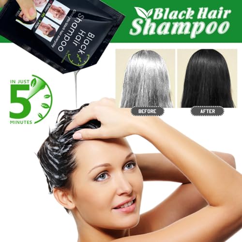 Champú Tinte Negro para Cabello 10 Sobres 25ml miniatura 4