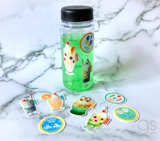 Amazon | アデリアレトロ透明ステッカー クリームソーダ4 懐かしい