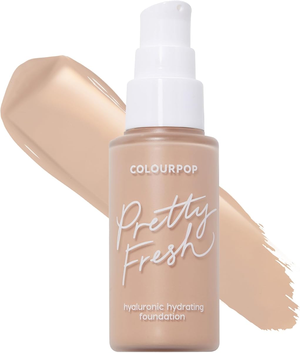 Pretty Fresh Liquid Foundation - Hydrating Foundation with Medium, Buildable Coverage & a Natural Finish - Enriched with Hyaluronic Acid & Coconut Water - Light 60N (1 oz)