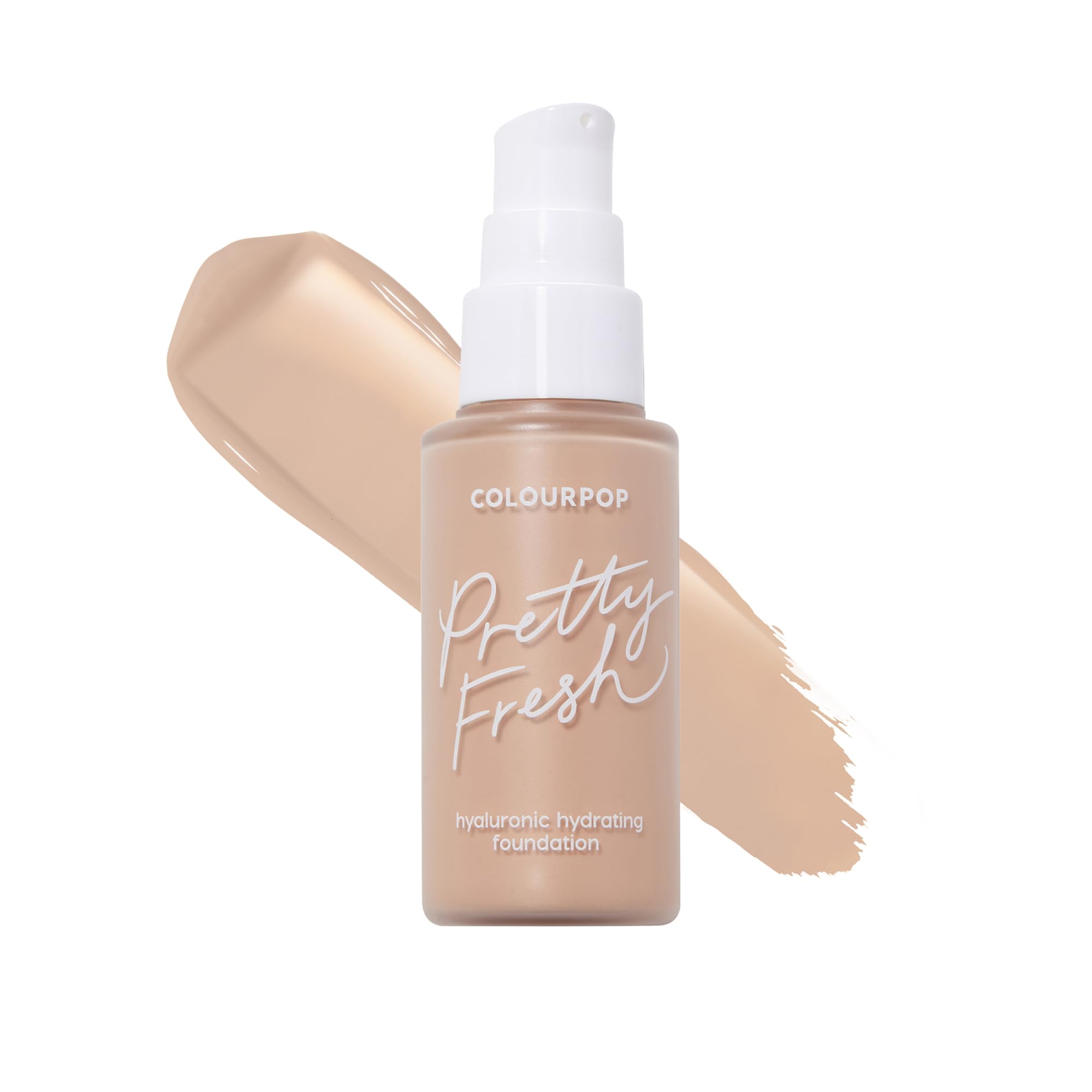 ColourPop Pretty Fresh Liquid Foundation - Hydrating Foundation with Medium, Buildable Coverage & a Natural Finish - Enriched with Hyaluronic Acid &