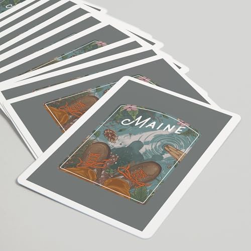 Lantern Press Maine, Embrace The Elements Baraja de Poker miniatura 5