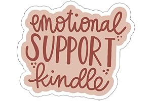 Emotional Support Kindle Vinyl Sticker: Spice Up Your Reading Time