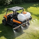 6 Nozzle ATV Sprayer Boom Wand Kit – 122' Spray Coverage for ATV & UTV Sprayers, Row Crop, Adjustable Spray Patterns, Folding Design for Easy Transport (Sprayer Boom with Hook)