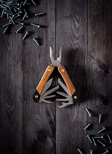 Gentlemen'S Hardware GEN627 Gentlemen’S Hardware Wood-Handled Multi-Tool,12-In-1 thumb #6