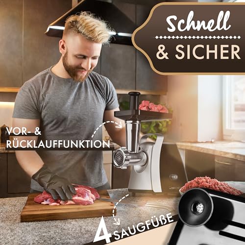 Clatronic Fleischwolf 1000 W mit Zubehör