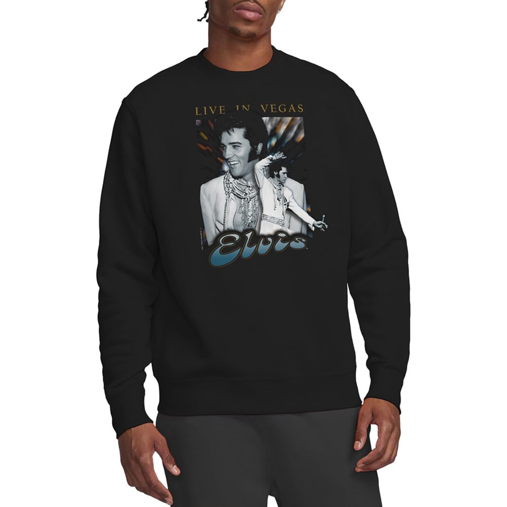 Live In Vegas Unisex Sweatshirt, Black, Medium