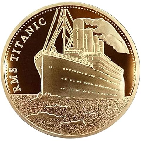 Ruluti Titanic Ship Commemorative Coin Special Collectors Titanic Collect Btc Bitcoin Arts Gifts Cover