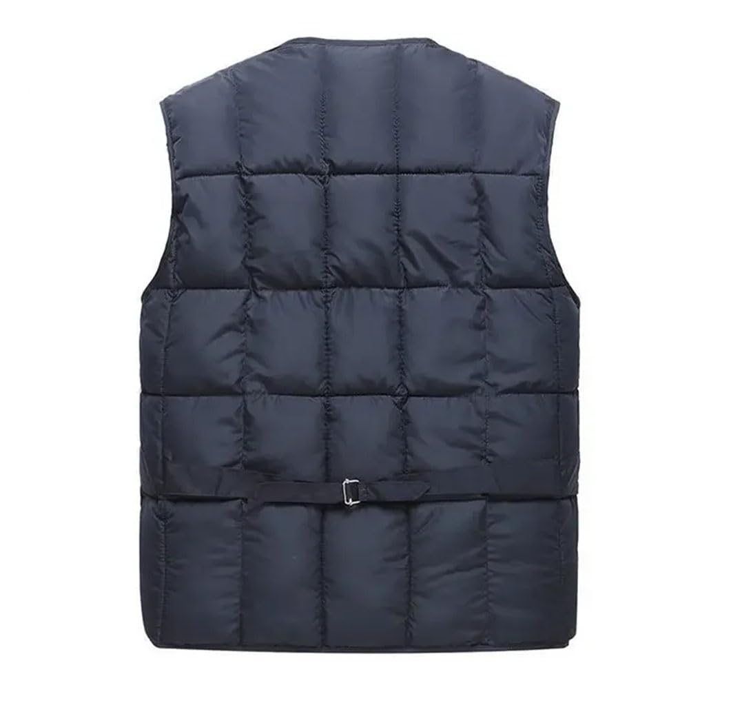 Gilet termico da uomo, con scollo a V, senza maniche, per lavoro, pesca, caccia, viaggi, caccia, con tasche multiple