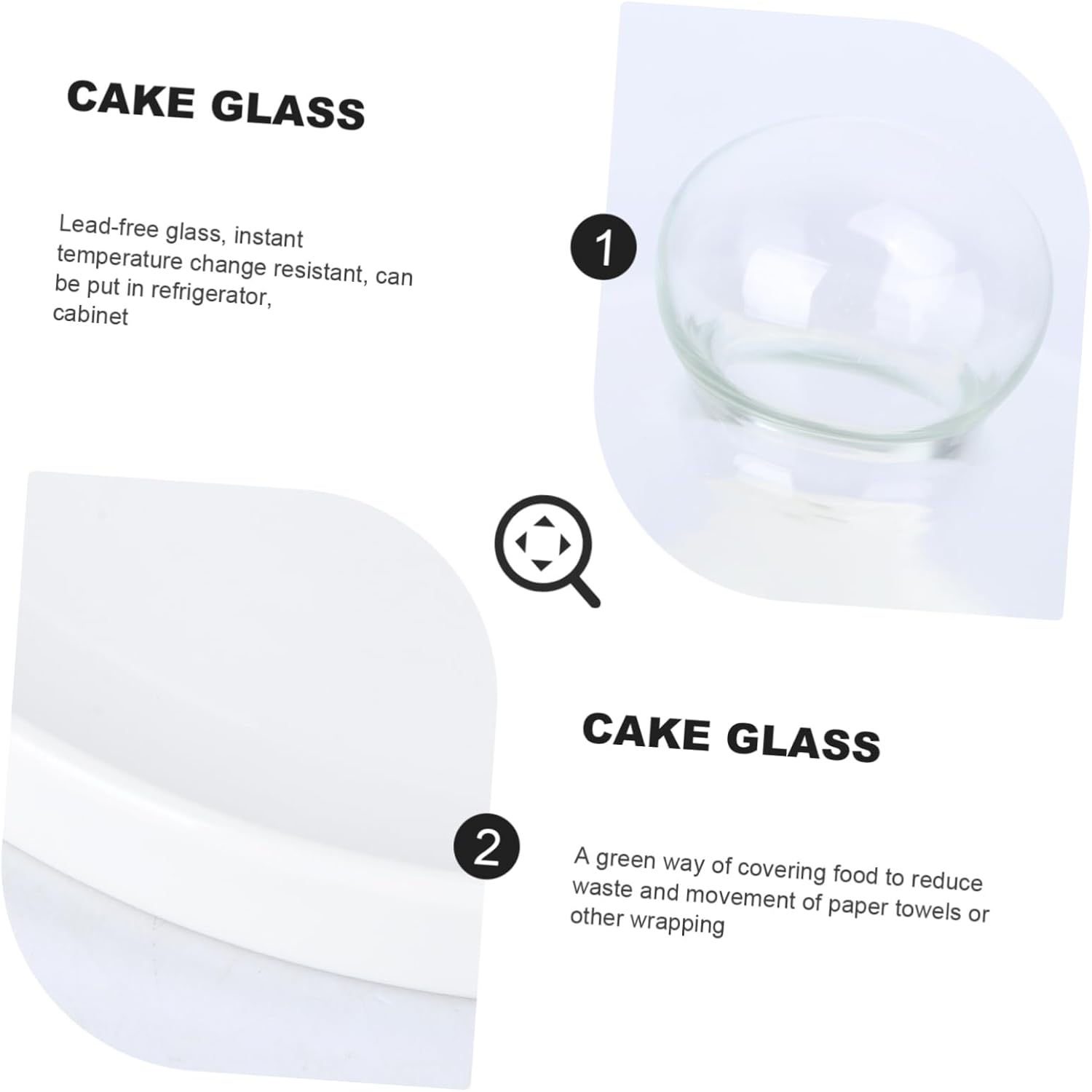 1 Set Round Cake Tray with Cover and Dishwasher Safe for Cakes Desserts and Snacks Stylish and Sturdy Design for Home Use