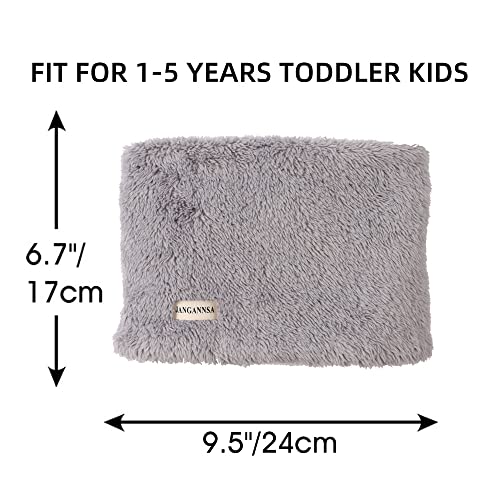 Image of JANGANNSA Fleece Kids Scarf - Warm Winter & Autumn Neck Warmer for Boys & Girls 1-6Y