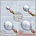 PartyWoo Metallic Silver Balloons, 85 pcs Silver Metallic Balloons Different Sizes Pack of 18 Inch 12 Inch 10 Inch 5 Inch Silver Balloons for Balloon Garland Arch as Party Decorations, Silver-G102