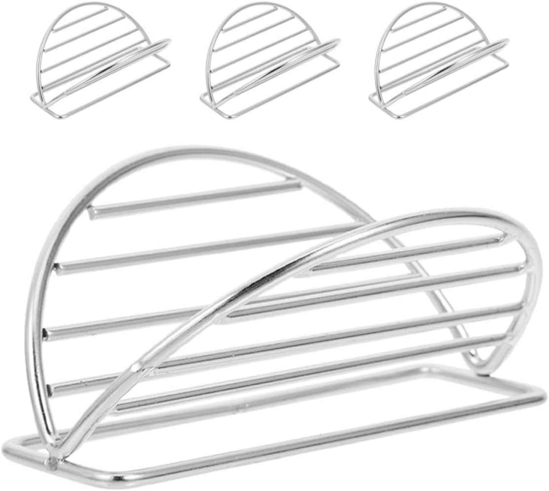 4pcs Stainless Steel Taco Rack for Baking and Serving