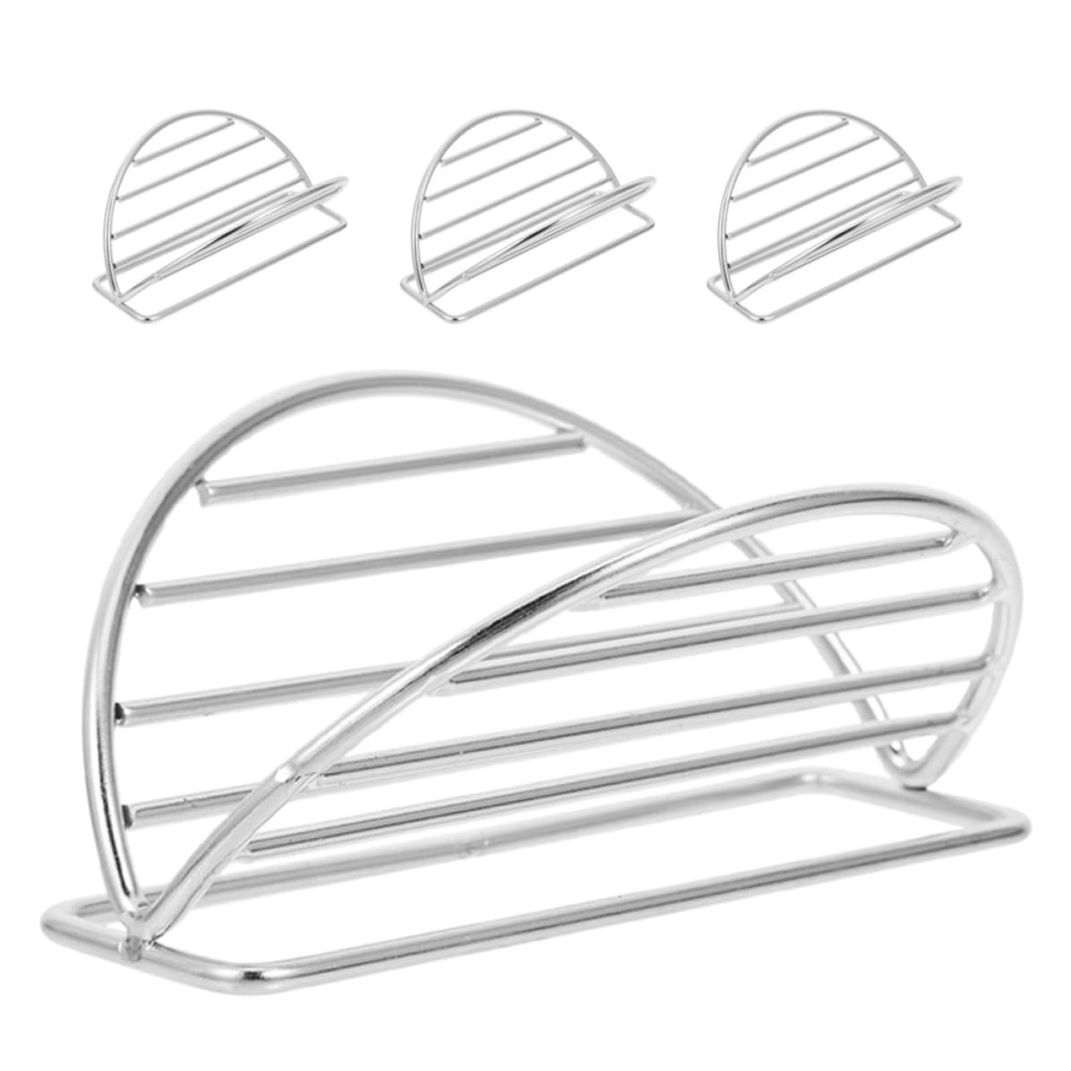 Support à tacos en acier inoxydable x4 pour la cuisine