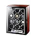 Produktbild L.HPT Uhrenbeweger für Automatikuhren 12,Leise Batterie Batteriebetrieben Watch Winder Box Motor Uhrenbox Uhrenboxen Uhrenaufbewahrung Uhrenkasten Uhrenvitrine Uhrenschatulle Schwarz und Brown