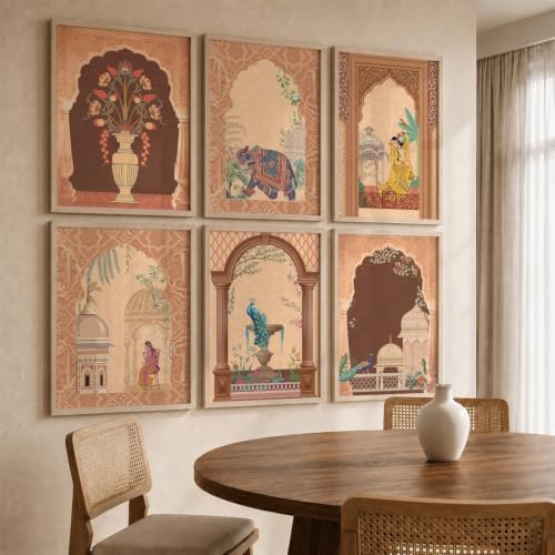 Image of kotart - Pichwai Wall Art Home Decor For Living Room Bedroom Office | Poster With Frame (14X20 Inch, B)