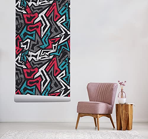 Papier peint graffiti grunge lavable et résistant 104x70cm - 5