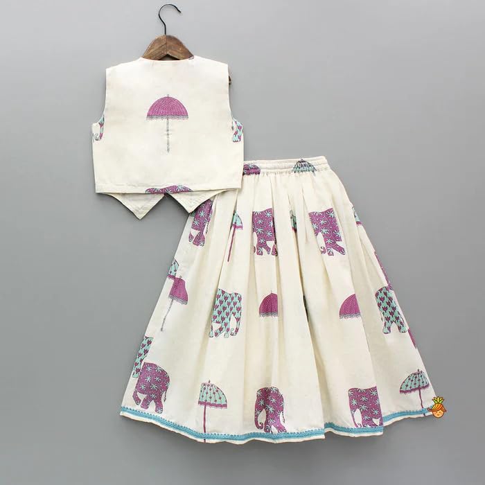 Image of Ethnic kurta for girls | Kids Salwar Suit Set | Girl's Printed top Sharara Dress Set for kids girls