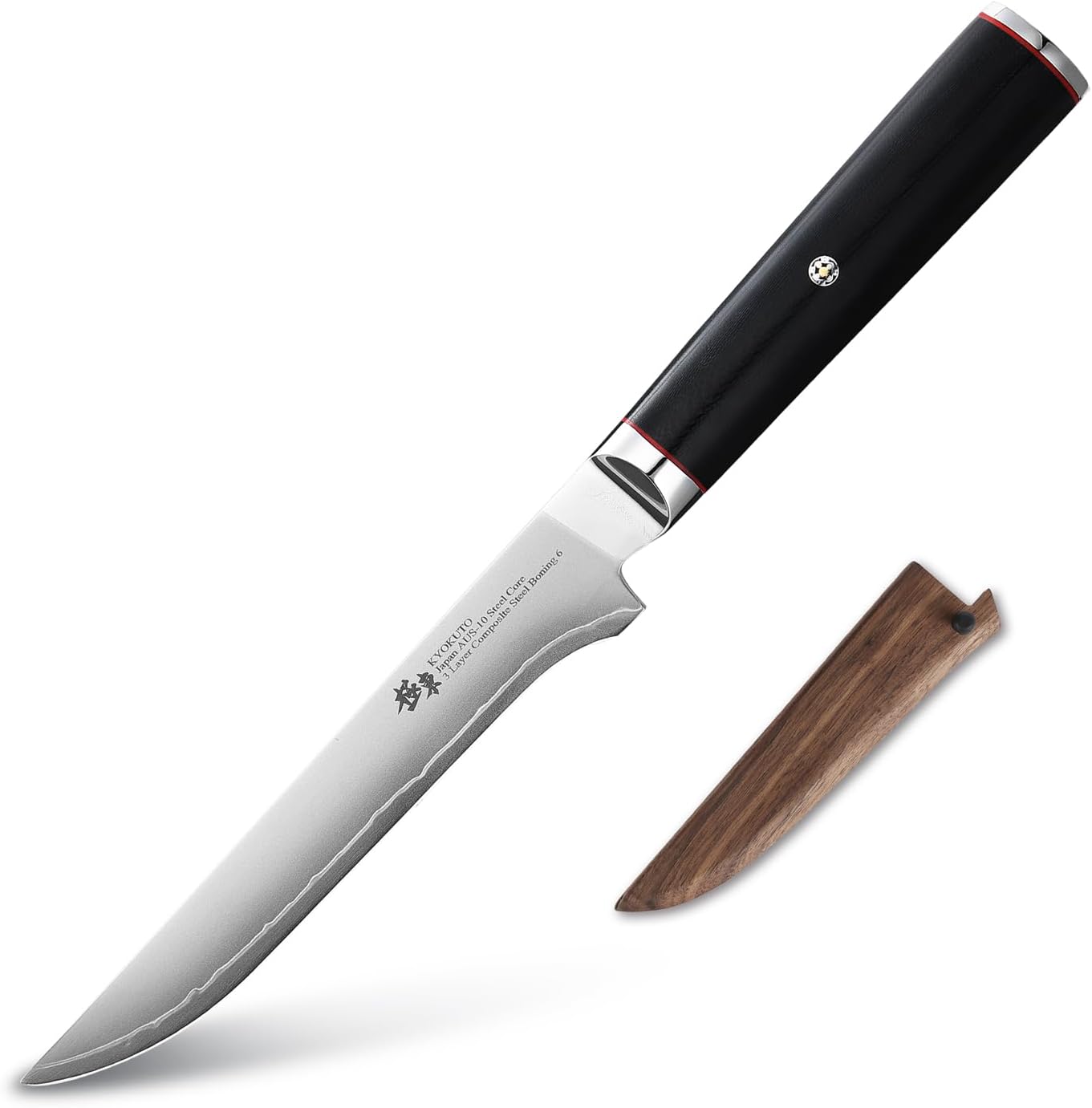 DongSunZuoJapan Aichi AUS10 Triple Layer Composite Steel kitchen knives，Knife set.，G10 Handle, Composite Steel (6-inch Boning knives)