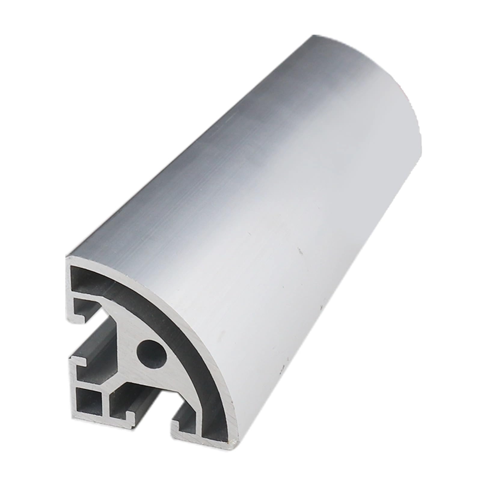 Perfil de extrusión de aluminio plateado 4040R, estándar europeo, ranura de 8,2 mm, riel de arco de 40 x 40 mm, for estanterías industriales, marcos de bricolaje Marco(650mm)