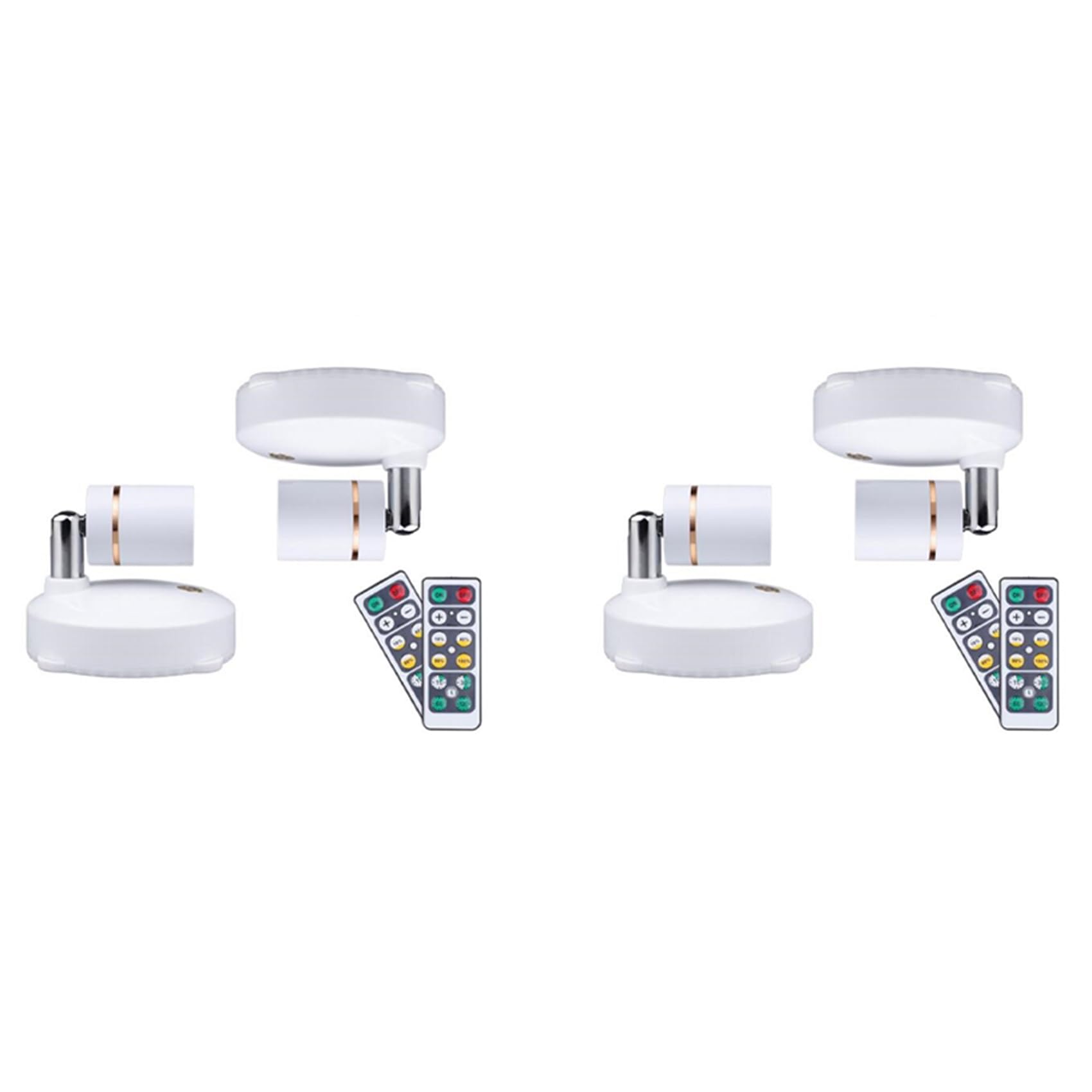 Hndhbfgrt Wireless Spot Lights Battery Operated Accent Lights Indoor Dimmable LED Spotlight Anywhere Rotatable Wall Light(4 Pack)