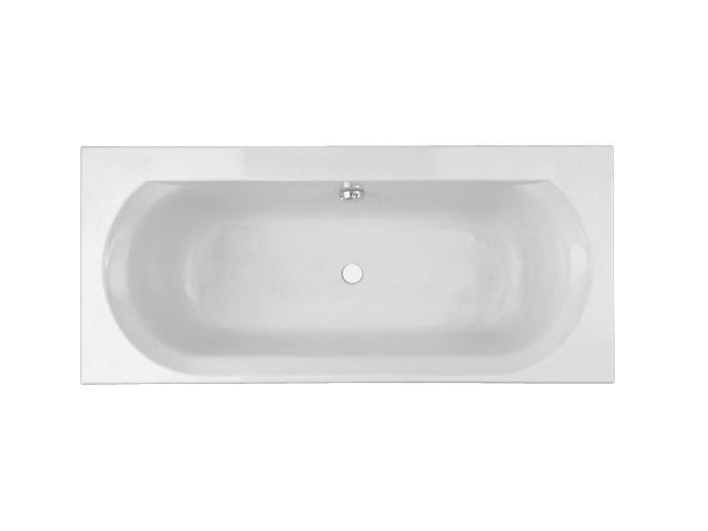 Jacob Delafon - Baignoire Rectangulaire ÉLISE - 170 x 75 cm - Double Dos - Fabrication Française - Pieds Réglables Quick Clip - Acrylique, Blanc - E60279-00