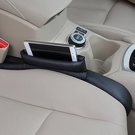 Amazon Umora 車用隙間クッション スネークヘッド型 小物の落下防止 スペーサー ブラック 収納ケース付 1本 シートクッション 車 バイク
