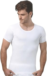 Viking Men's Cotton Pack of 5 RNS Half Sleeve Regular Fit Vests_RNS90 White, 90 CM Price In India