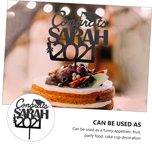 ABOOFAN 4 Pçs 2021 Picaretas Comemore Chapéus De Tema Classe Festa Boné Alto Parabéns Decoração Inse