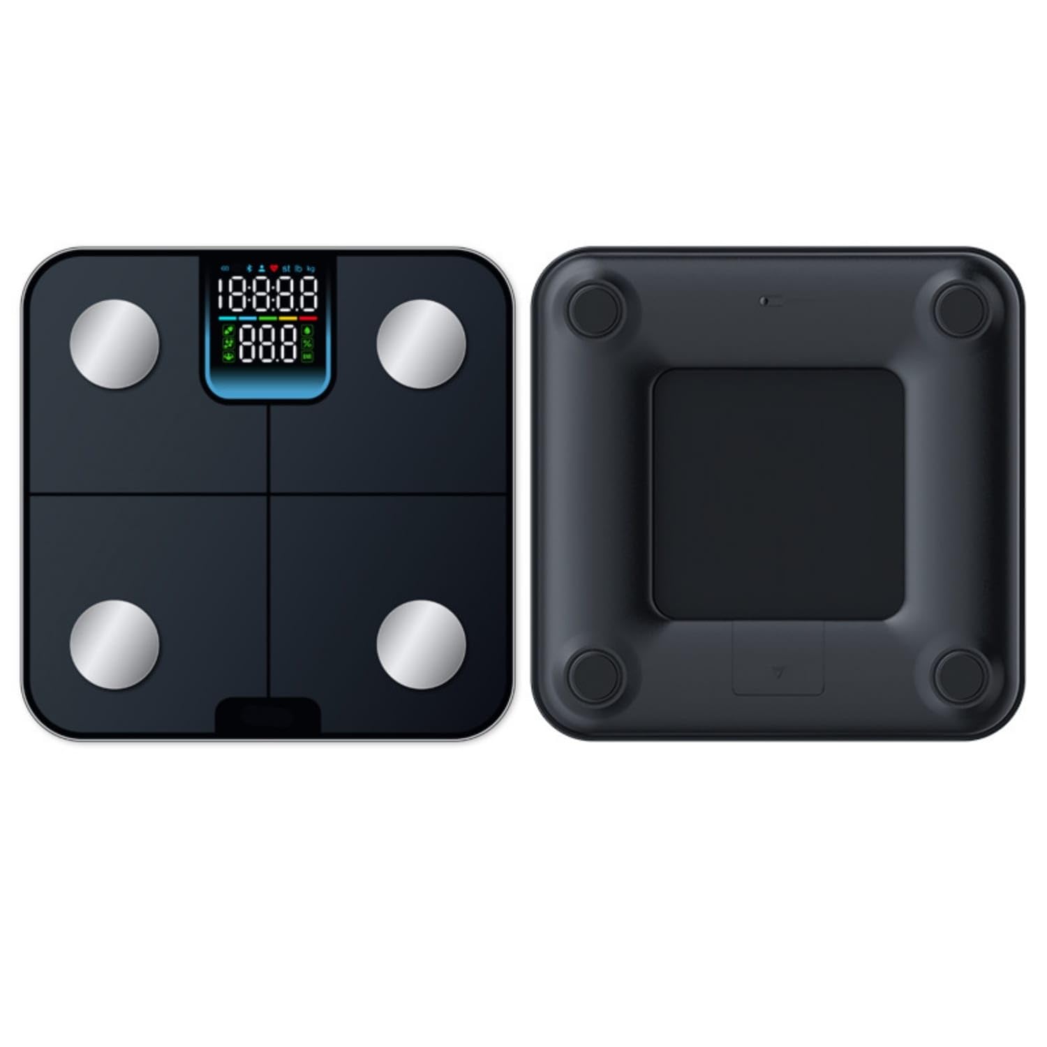 Fitness Smart Scale with Bluetooth Tempered Glass Smart Scale High-Precision Low-Profile for Families, Home Gym, Cf632ble Battery-image-10