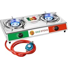Green Bear USA - Vivi-create Outdoor Stove, Camp Stove, Quemador,Stainless Steel Stove, Double Burner Stove. Table propane Gas Stove