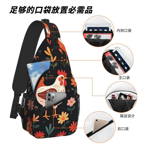 Bolso Bandolera Sling para Hombre y Mujer para Senderismo y Viaje miniatura 6