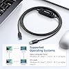 Cable Matters USB 3.0 Data Transfer Cable PC to PC for Windows, USB Transfer Cable, 6.6 ft, Easy Computer Sync Software Key Included, Works with Windows 11/10/8/7/Vista/XP, PCMover, Software Required