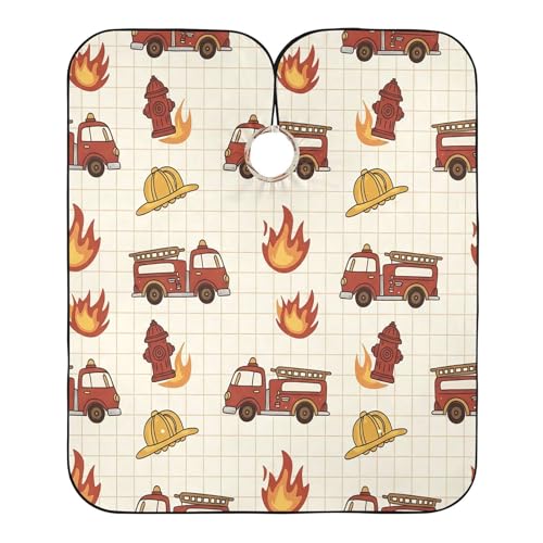 Capa de barbero impermeable forrada ajustable para hombres miniatura 2