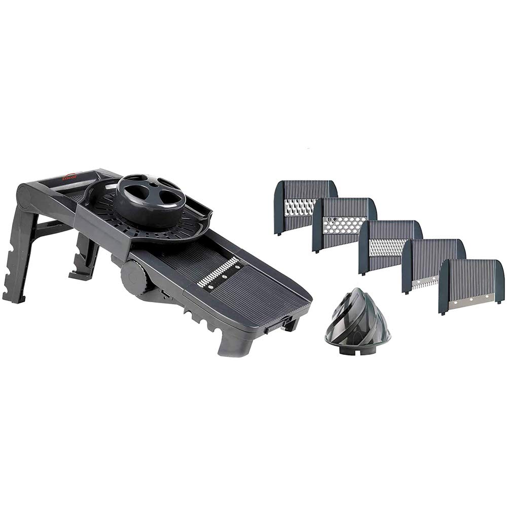 Lacor 60331 - Lacor - Mandoline en plastique à 5 lames et extracteur à