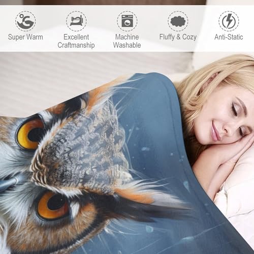 Couverture hibou moelleuse, le cadeau idéal pour chambre d'enfant