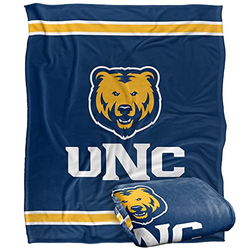 University of Northern Colorado Blanket, 60"x80" Primary Logo Stripes Silky Touch Super Soft Throw Blanket
