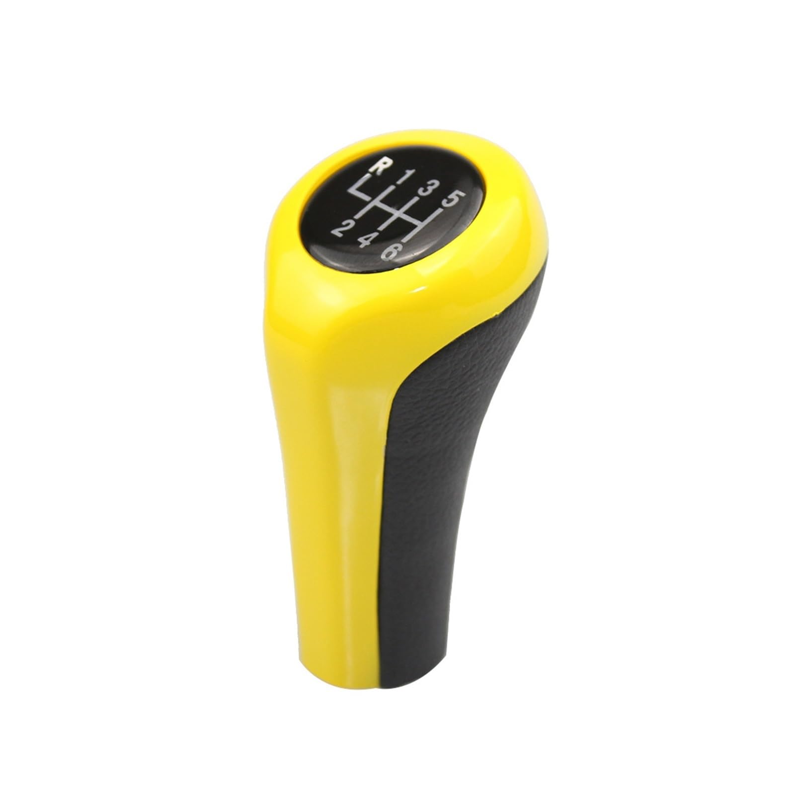 Meumir Yellow Car Gear Knob Stick Shifter For Bmw E52 E63 E64 E23 E32 E38 M3 M4 M5 Manual Gear Shift Knob Shifter Lever Head Decoration Accessories(For 6 Speed)