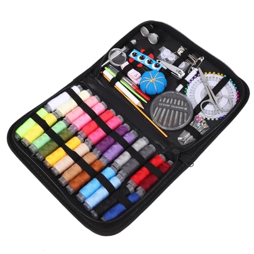 HOMSFOU 1Set Household Sewing Kit with Essential Sewing Accessories Lightweight and Organized Sewing Needle Bag for Home Craft Projects and DIY Repairs Random Color