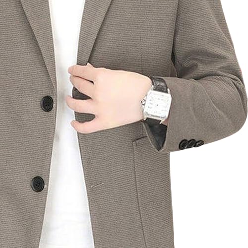 Mens Casual Blazer Slim Fit Suit Jacket Business Single-Breasted Suit Blazer Lightweight Business Sport Coats3