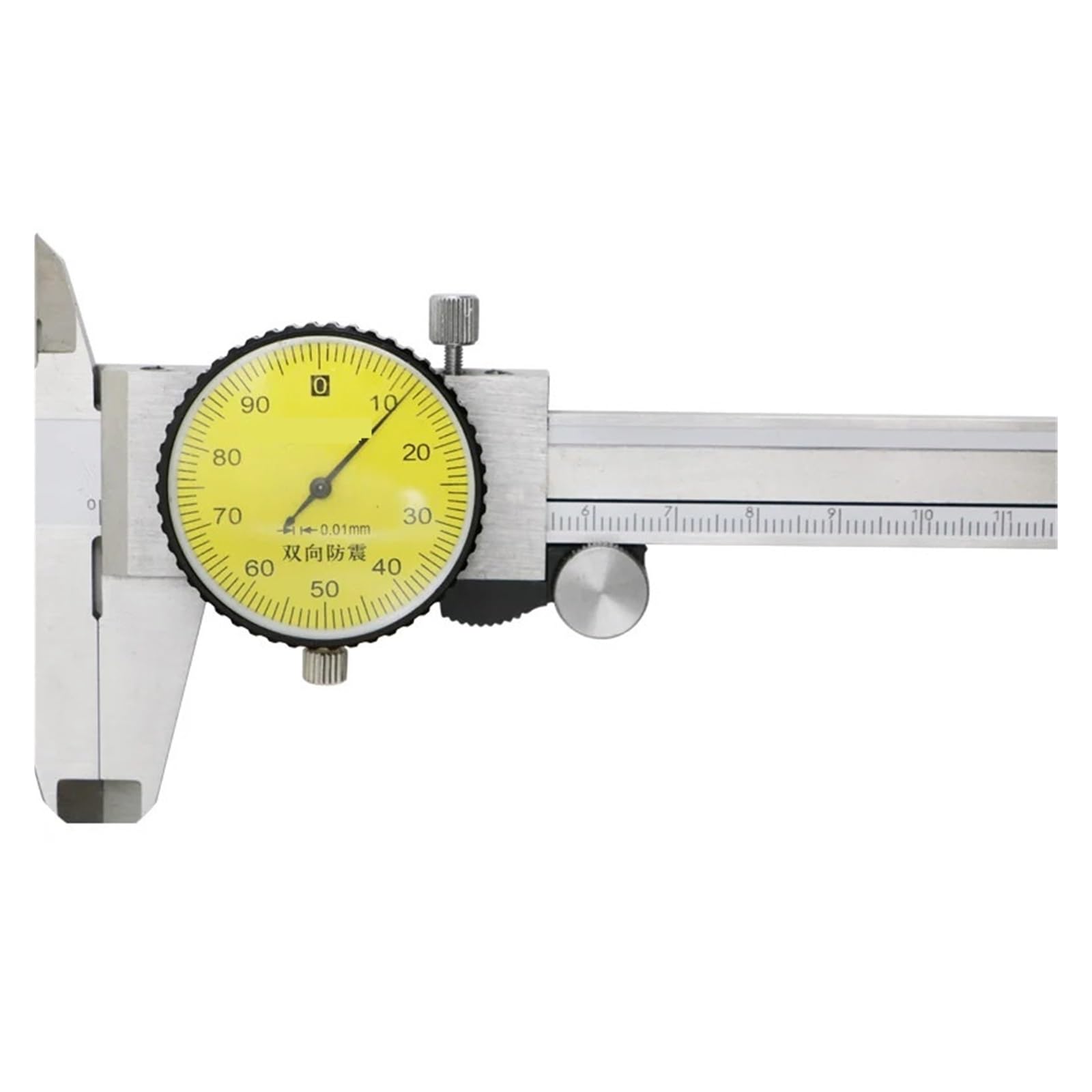 Calibrador Digital Calibrador de cuadrante precisión 150 mm y 6 pulgadas Micrómetro 0,01(0-150mm 0.01mm)