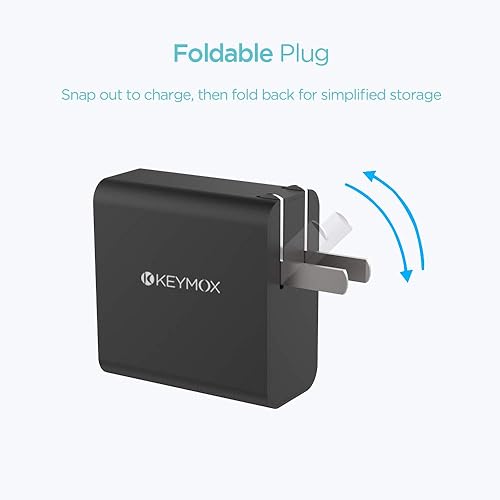 Miniatura 4 de Cargador USB C, KEYMOX 30W Cargador de 2 puertos con adaptador de entrega de energía de 18 W, para iPhone 1212 Mini12 Pro Max 11 Pro, Galaxy S10 S9+