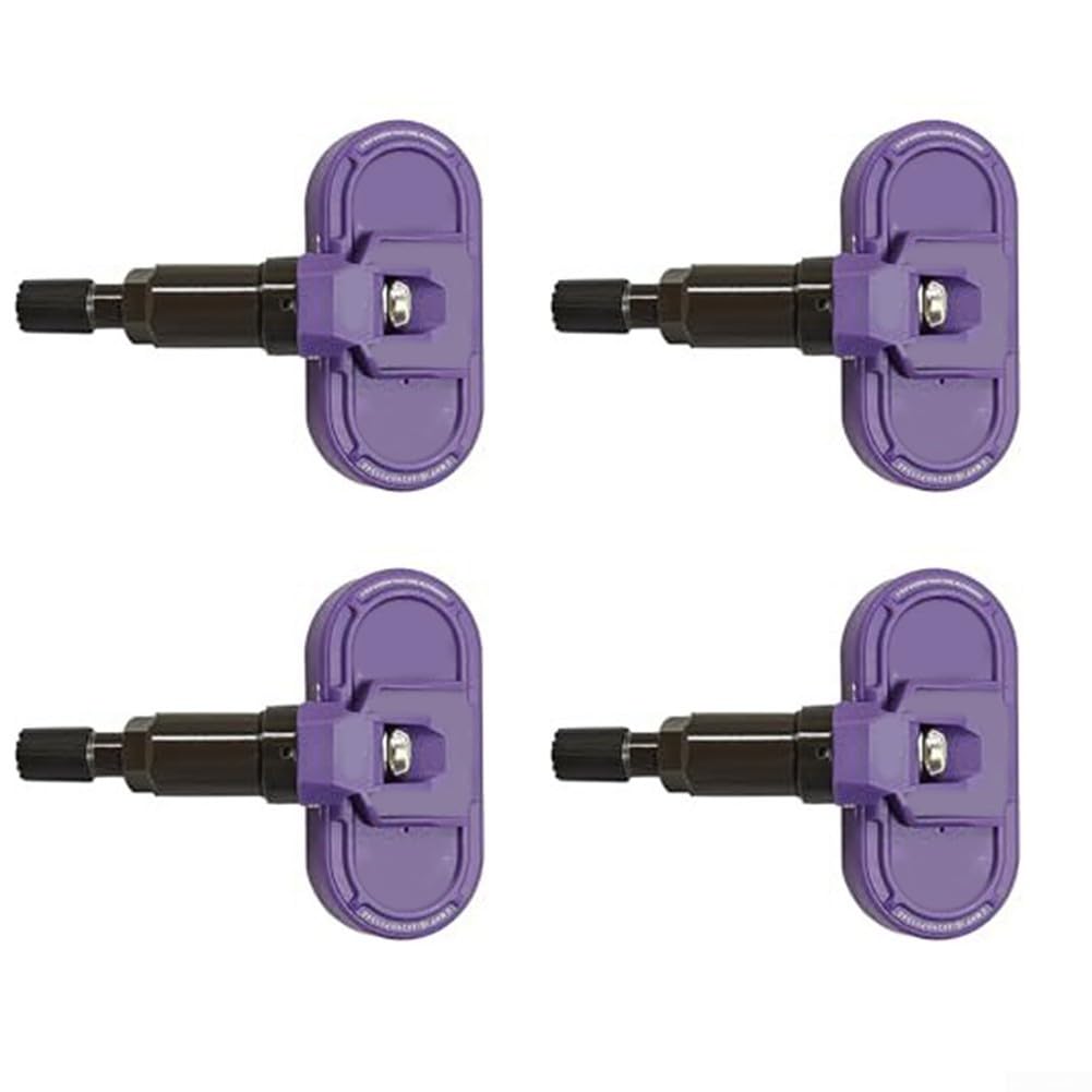 Valvola in metallo per sensore TPMS per Tesla, valvola in metallo di ricambio per auto (viola) | Pre-programmato, nessuna calibrazione necessaria, connessione automatica, per modello 3/Y/S/X, facile da montare
