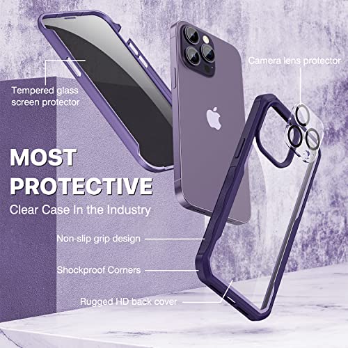 Coque antichoc iPhone 14 Pro Max résolvant les problèmes d'écran brisé et de regards indiscrets - 3